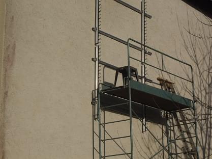 Tubes solaire en façade et relève chaudière fioul Tubes solaire en façade et relève chaudière fioul